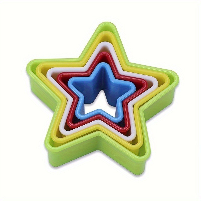 Kitchen Appliances Brand - 1/2/3PCS Star Shaped Cookie Cutters, Plastic