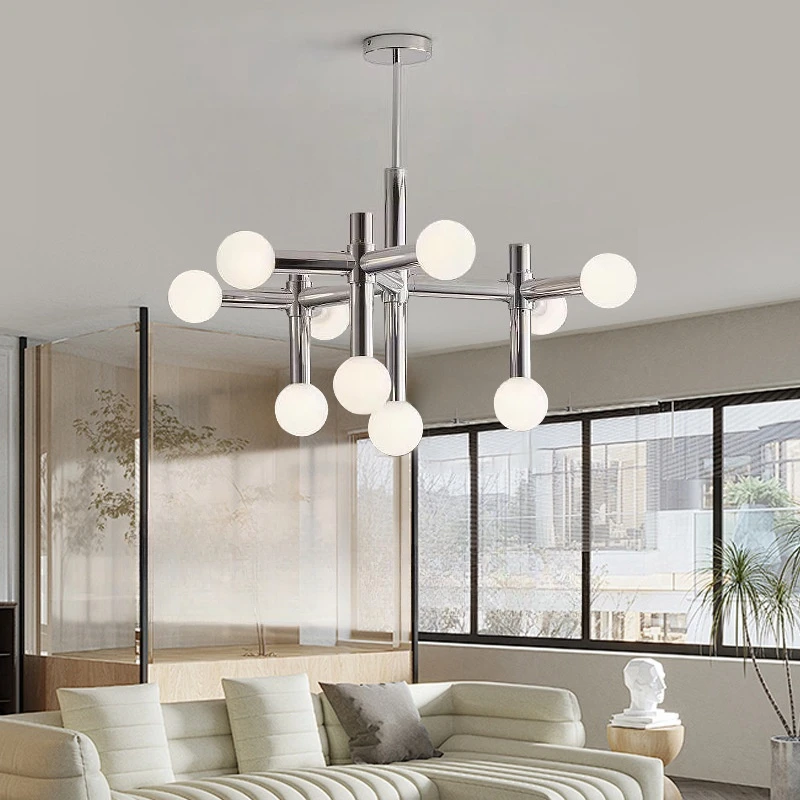 Kitchen Appliances In White - Modern Creative Glass Geometric Chandelier Restaurant
