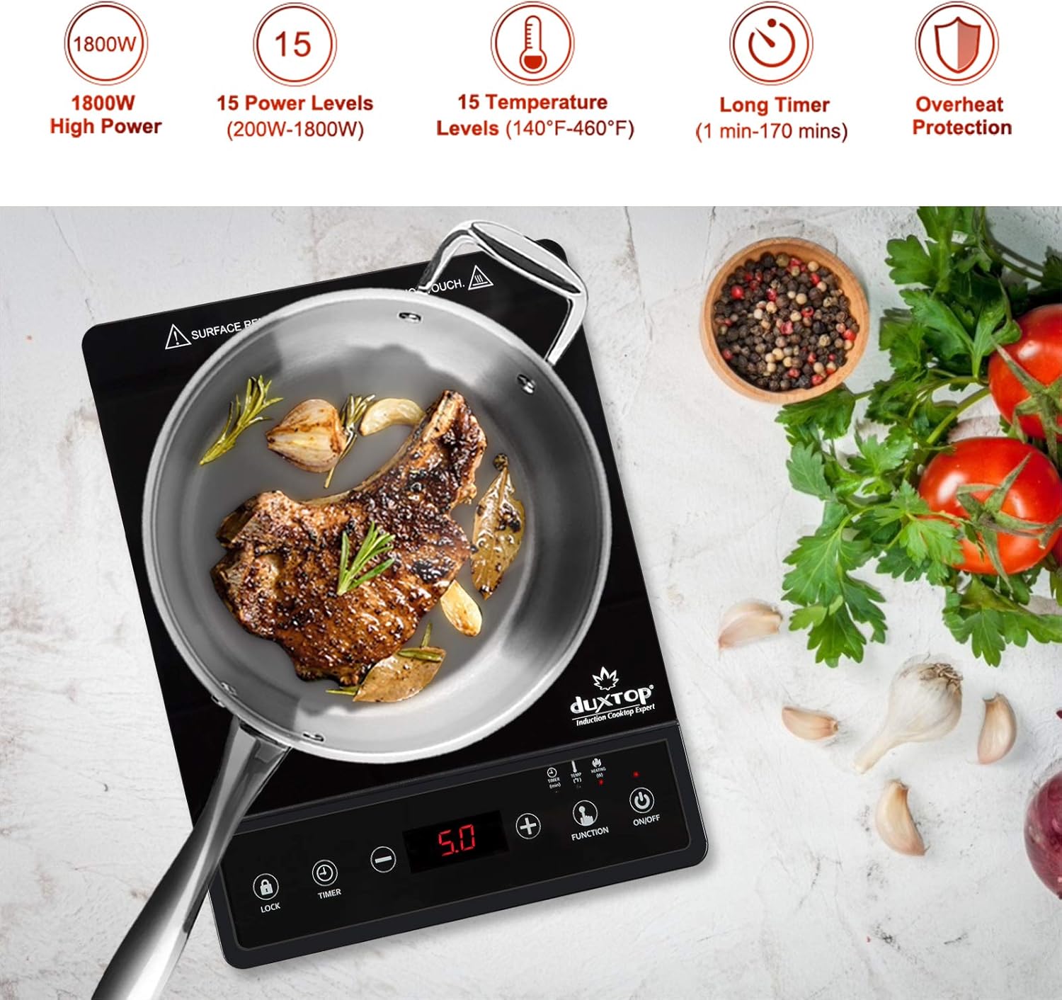 Portable Induction Cooktop Cou - Induction Cooktop Portable review and price
