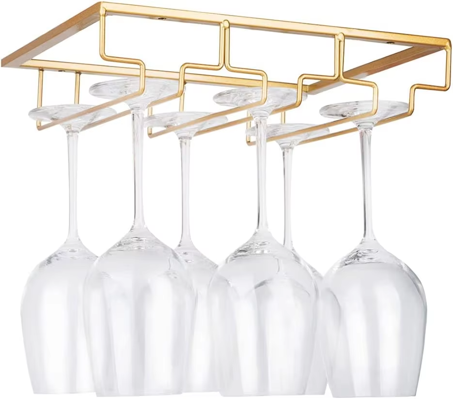 1PCS Wine Glass Rack Under Cab - Kitchen Appliances Shelves review and price
