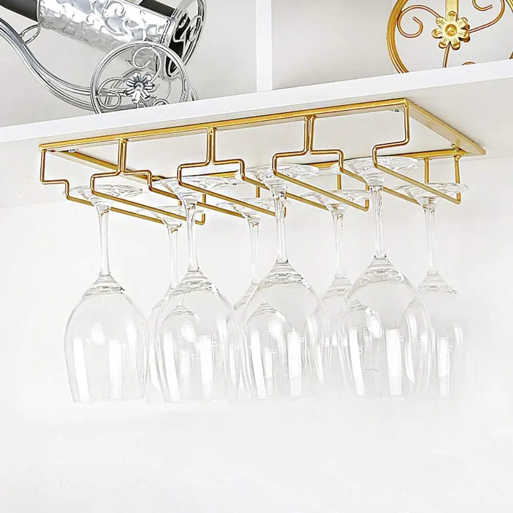 1PCS Wine Glass Rack Under Cab - Kitchen Appliances Shelves review and price