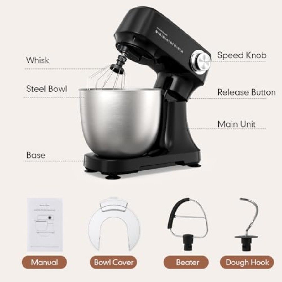 Stand Mixer 4.8 Qt Electric Fo - Kitchen Appliances Restaurant review and price
