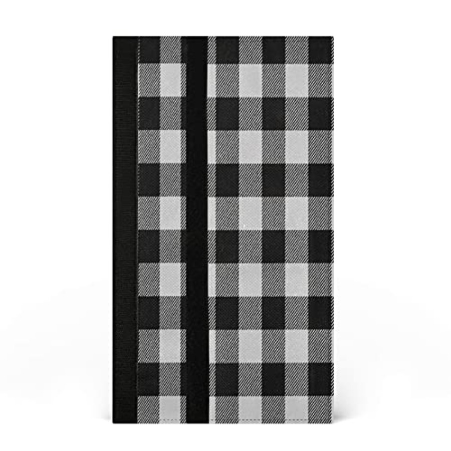 2Pcs White Black Buffalo Plaid - Kitchen Appliances In White review and price