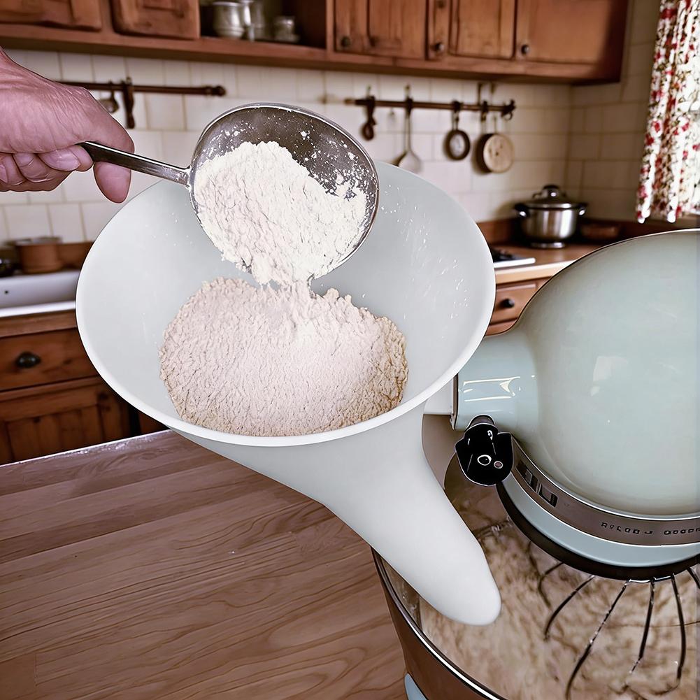 Spill Proof Flour Funnel for 5 - Kitchen Appliances Restaurant review and price