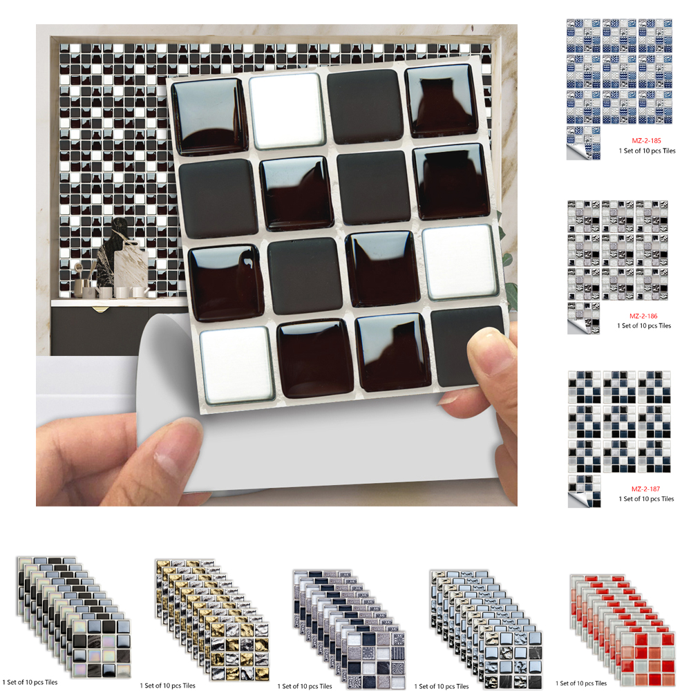 Black & White Marble Mosaic Ti - Kitchen Appliances In White review and price