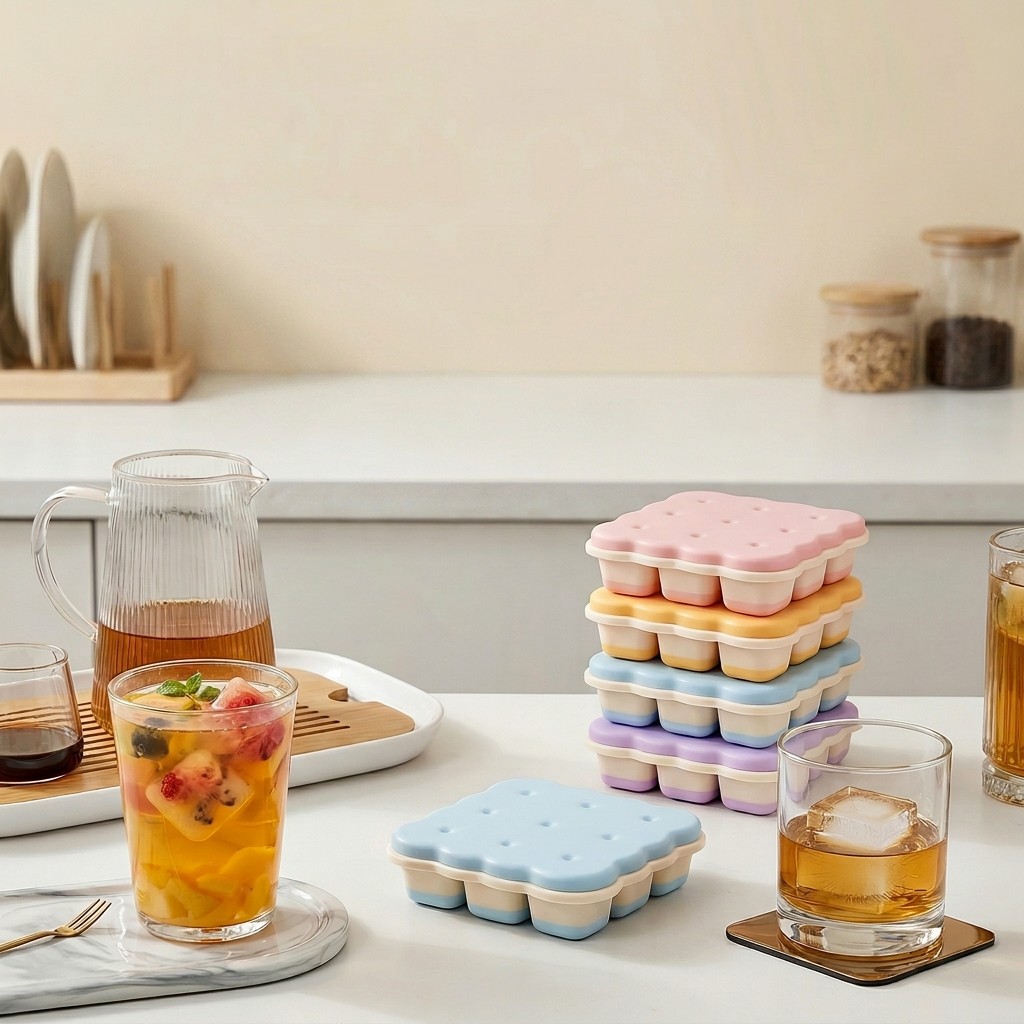 Cookie Shaped Plastic Ice Cube - Kitchen Appliances Shelves review and price