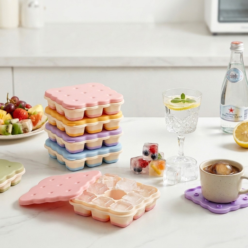 Cookie Shaped Plastic Ice Cube - Kitchen Appliances Shelves review and price