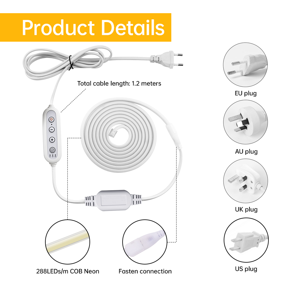 Waterproof COB Led Strip Light - Kitchen Appliances In White review and price