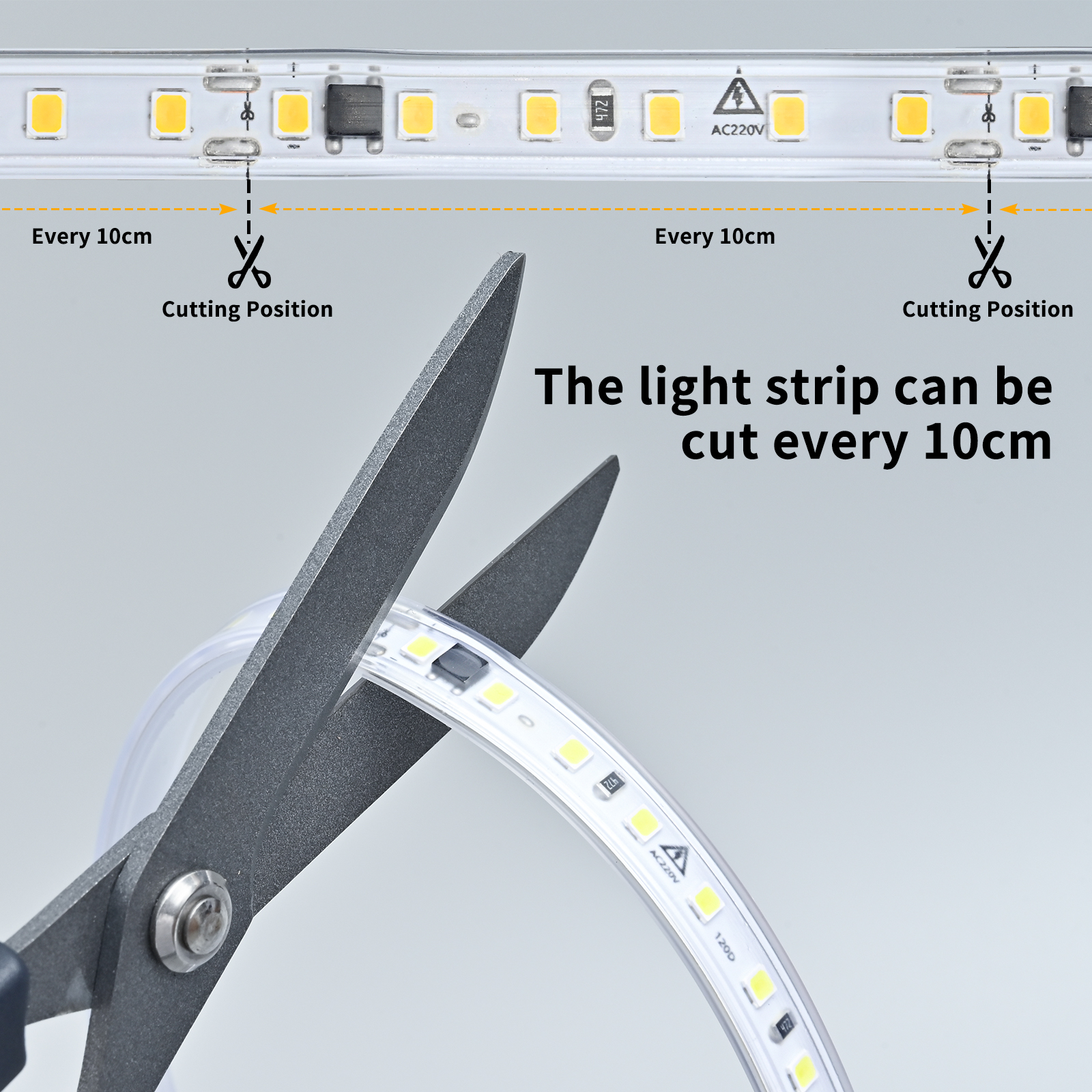 220V Waterproof LED Strip Ligh - Kitchen Appliances In White review and price