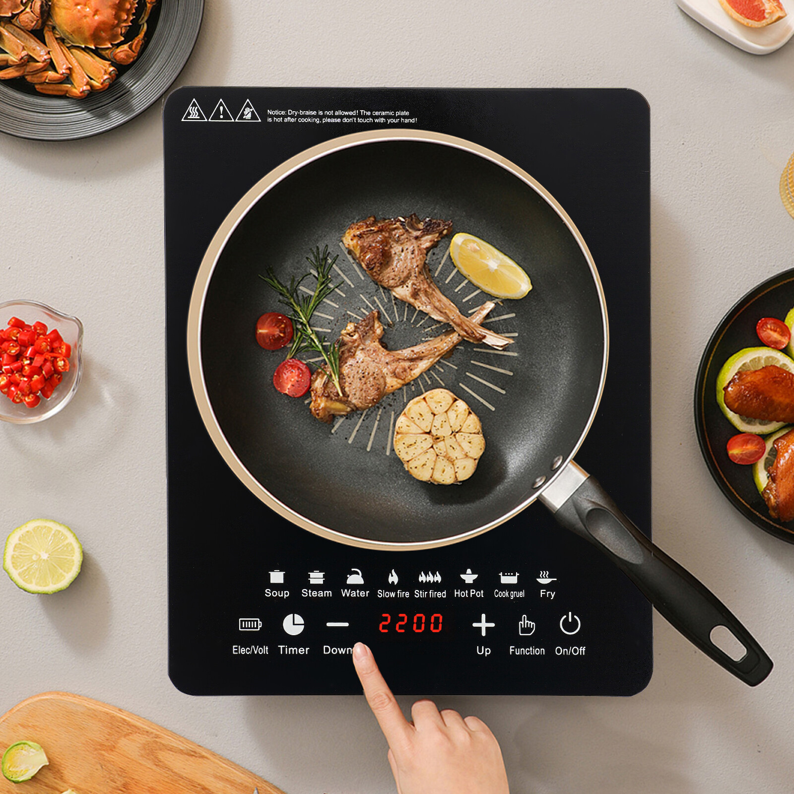 110V 750W Electric Induction C - Induction Cooktop Portable review and price