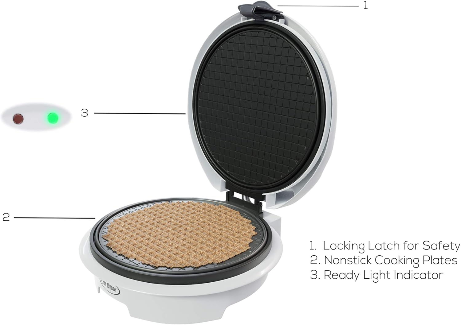 Electric Waffle Cone Maker wit - Kitchen Appliances In White review and price