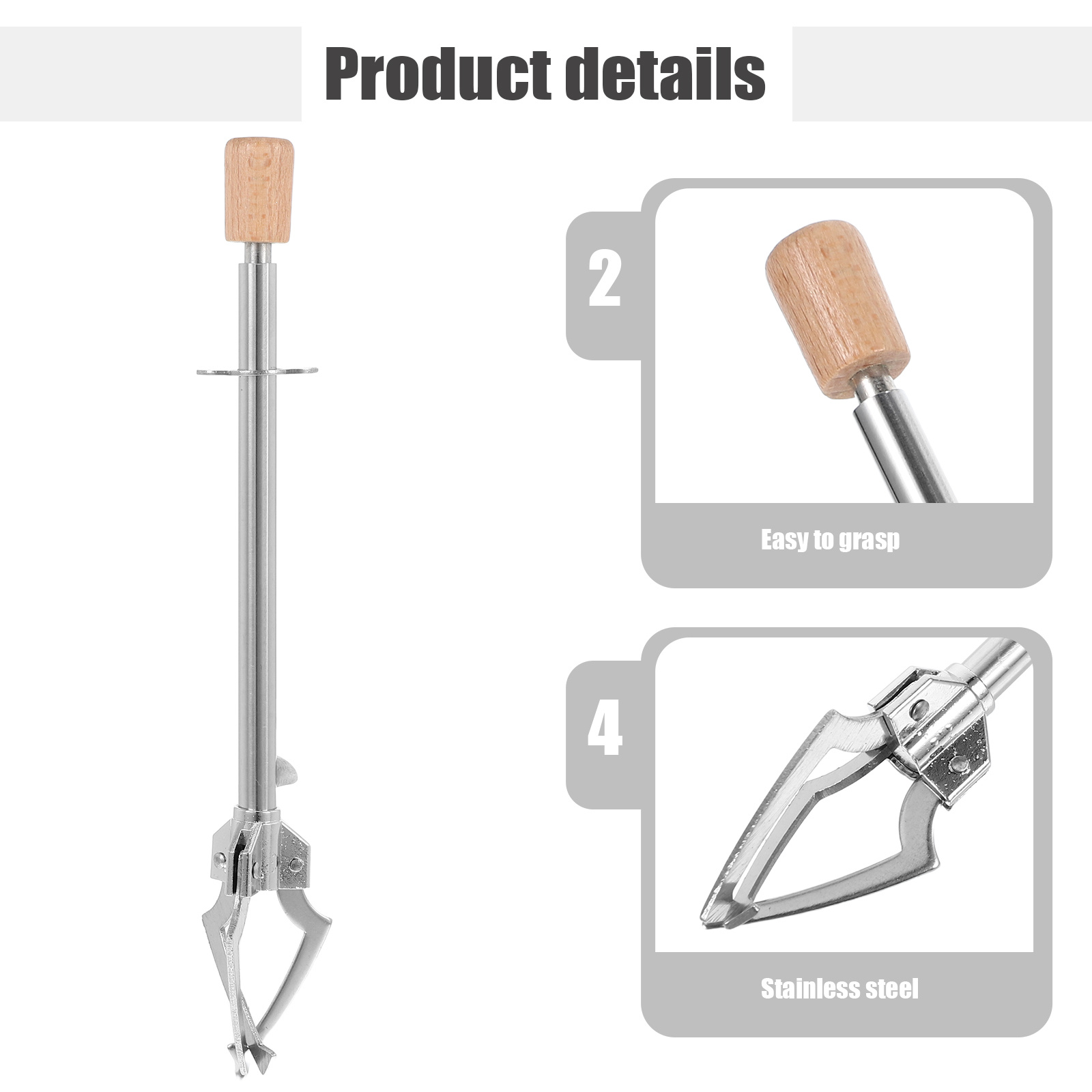 1pc Stainless Steel Food Tong  - Kitchen Appliances Shelves review and price