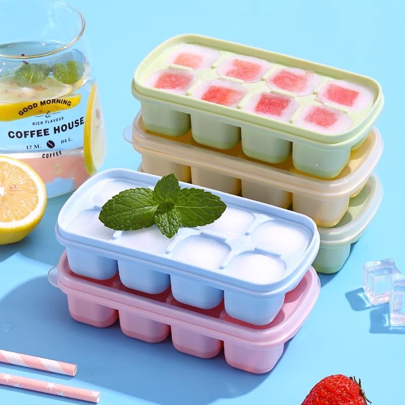 8-Grid Ice Cube Trays Silicone - Kitchen Appliances Shelves review and price